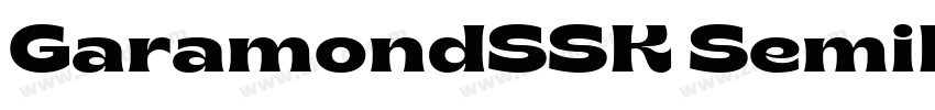 GaramondSSK SemiBold字体转换